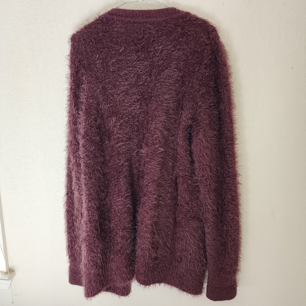 Urban Outfitters Pins And Needles Eyelash Cardigan Sweater Long Sleeve Sz Medium - Picture 2 of 8